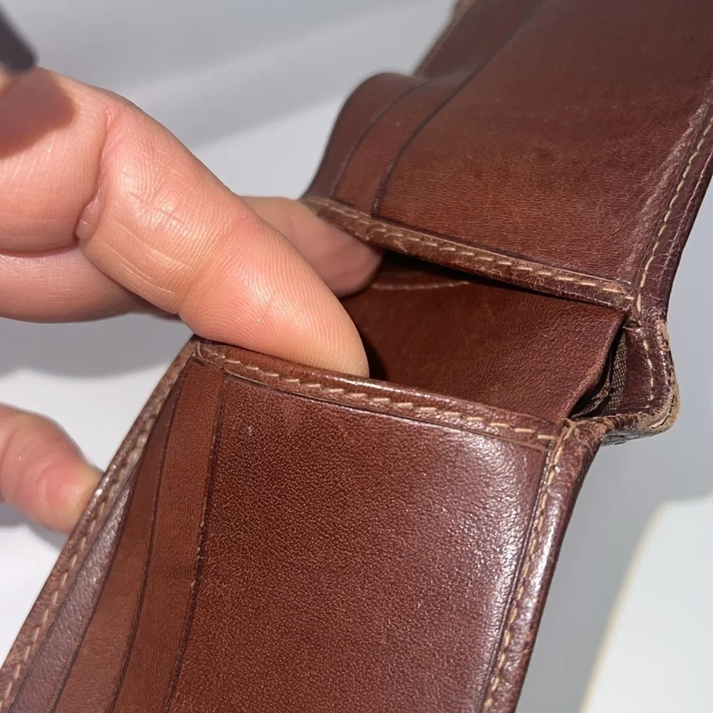 Burberry Vintage Bifold Wallet Nova Check Brown